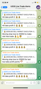 US30 VIP FOREX TRADE ALERTS 6 MONTH TELELGRAM ACCESS